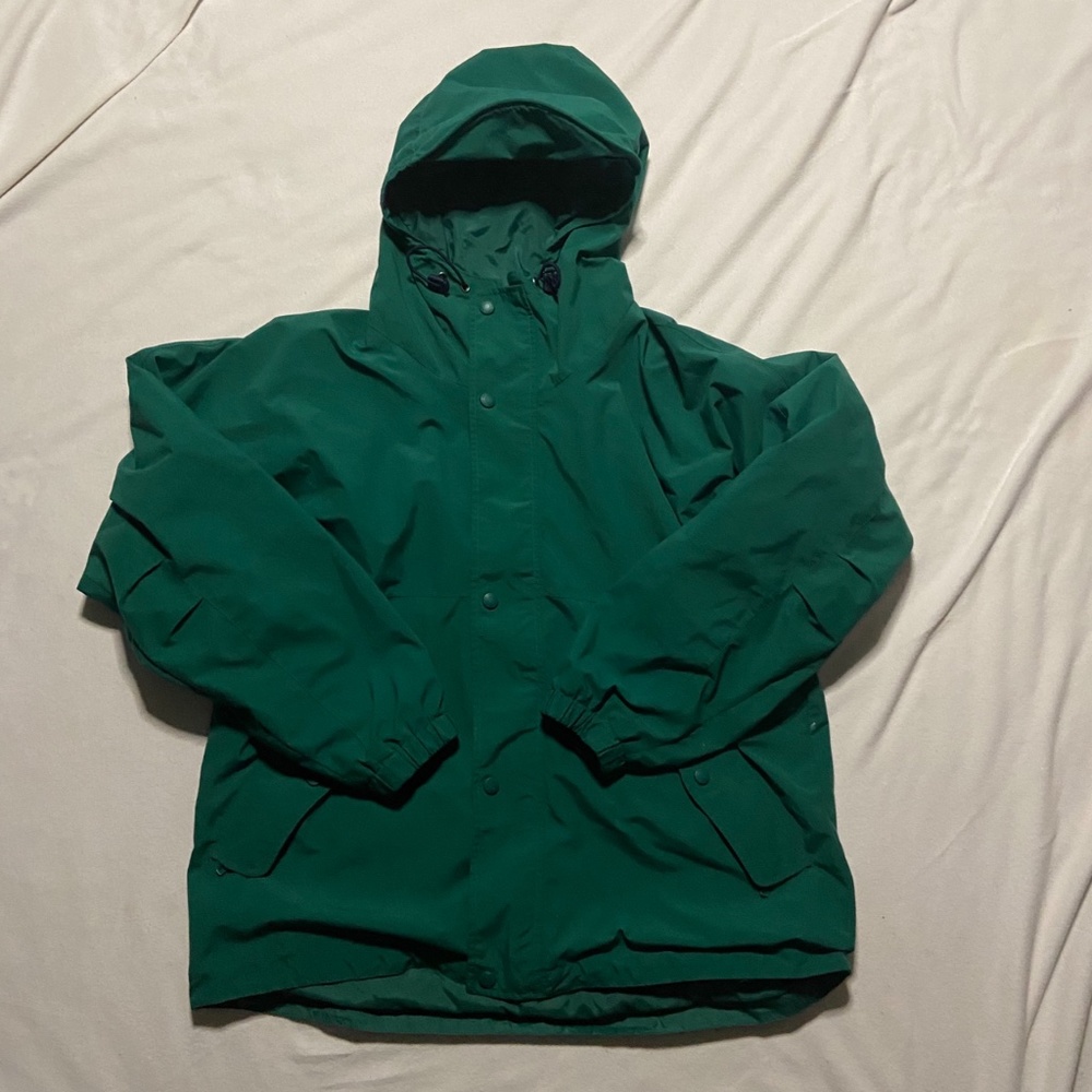 GREEN EDDIE BAUER WINDBREAKER